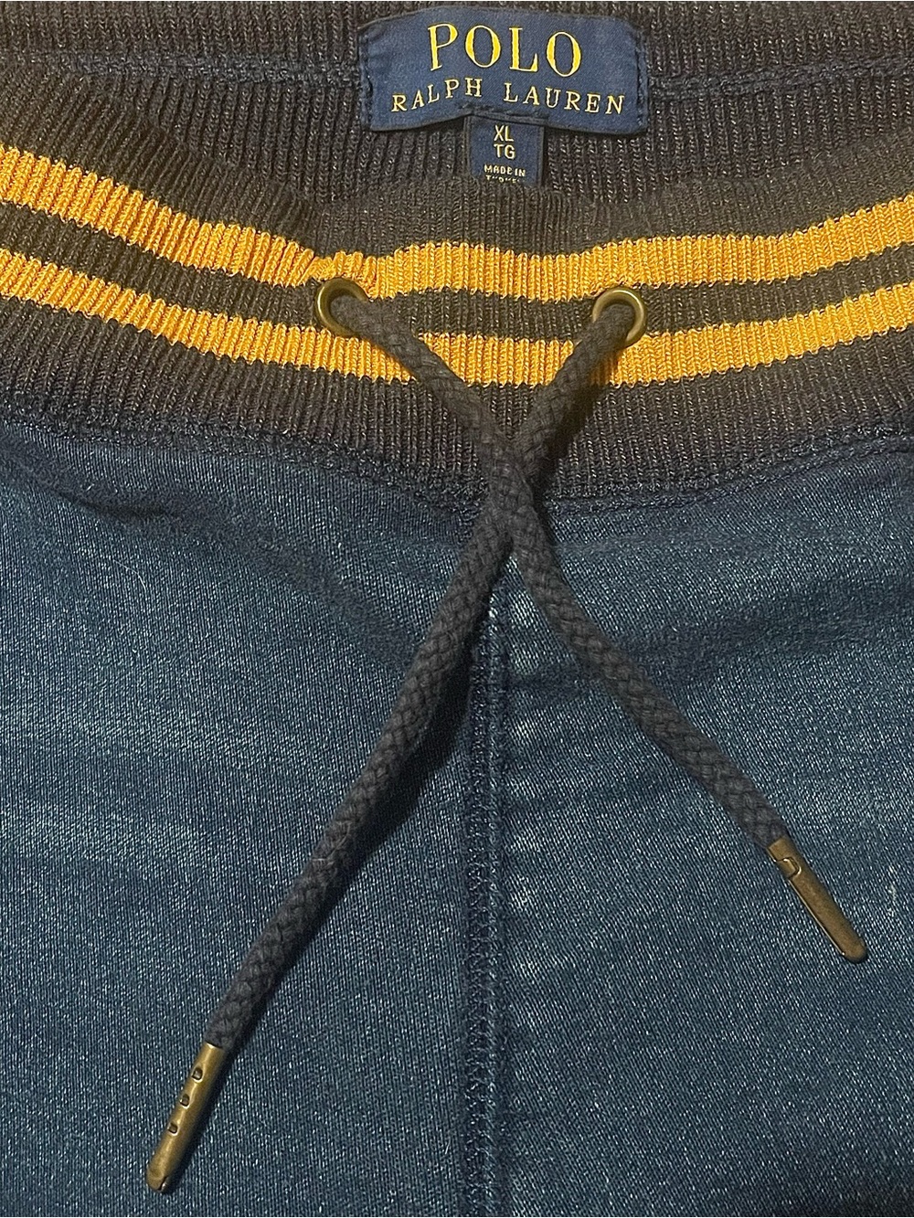 Polo by Ralph Lauren Graphic Denim Slim Fit Joggers Athl Club 1967 XL / TG - Picture 3 of 9